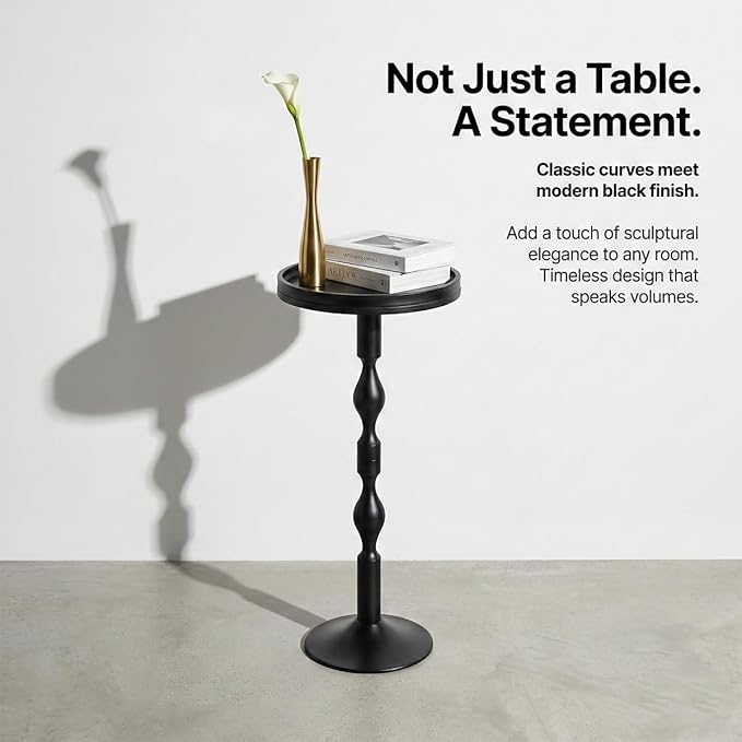 Small Round Drink Table, Pedestal Tables, Small Round Side Table