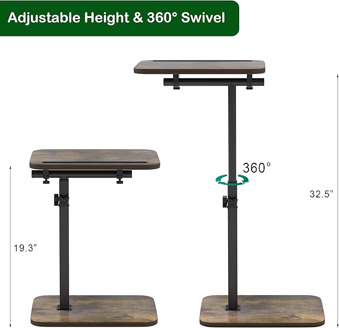 TV Tray Side Table for Couch