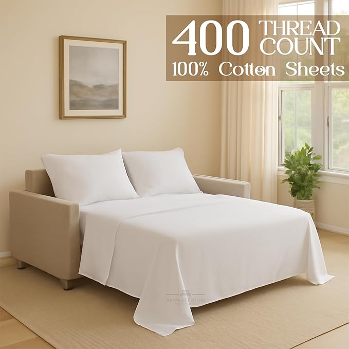 Yarns of Cotton Sleeper Sofa Bed Sheet Set