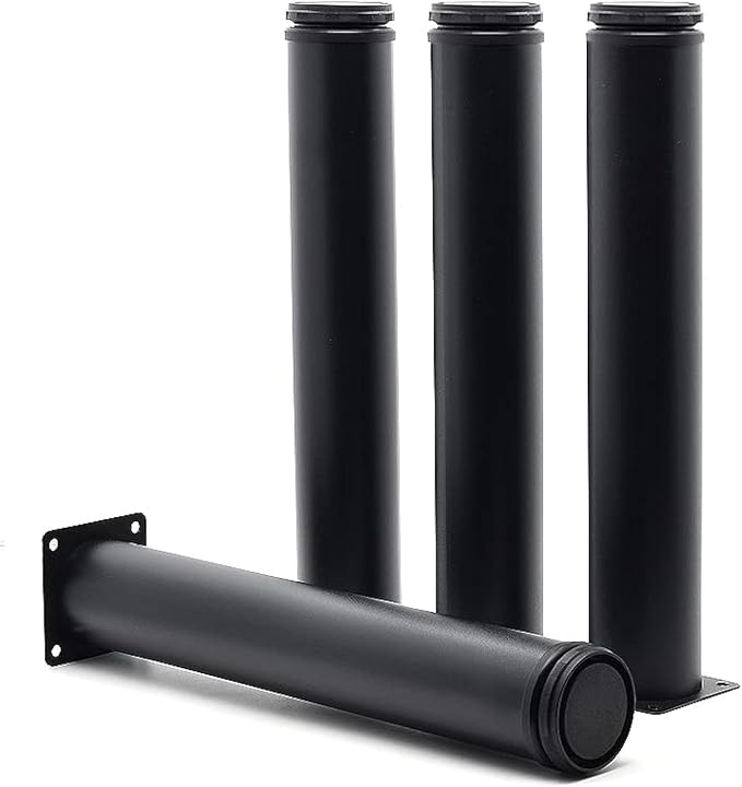 12 Inch Metal Furniture Legs Stainless Steel Adjustable Legs Black Metal Legs