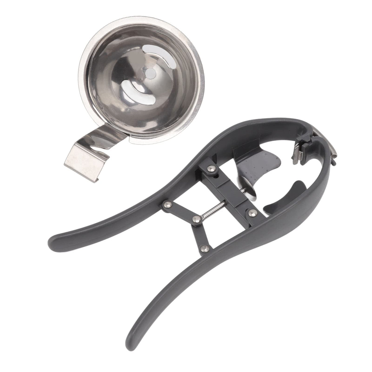 Egg Cracker, Stainless Steel Egg Separator, Professional Handheld Automatic Quick Egg Opener Egg Separator for Kitchen Tools
