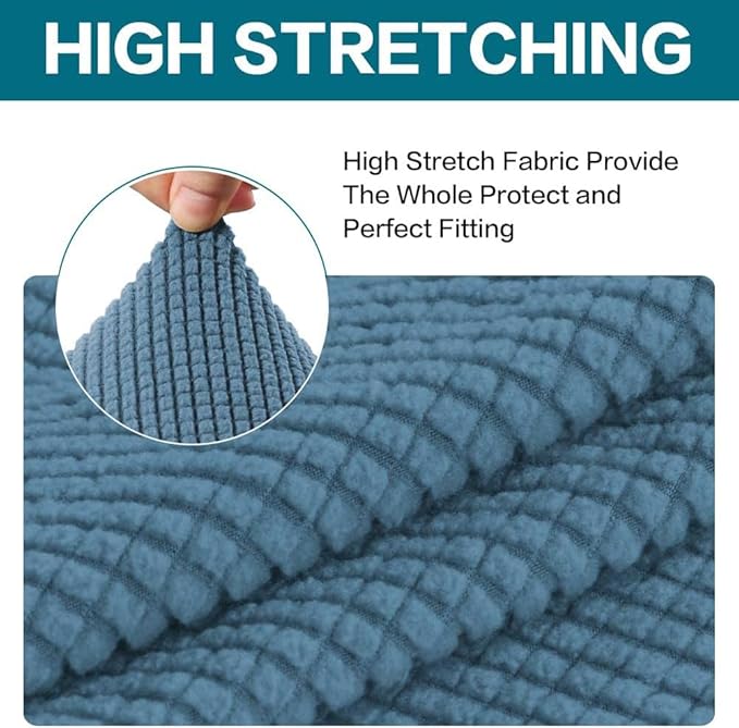 Turquoize Stretch Sofa Slipcover 2 Pieces Sofa Cover Couch Cover