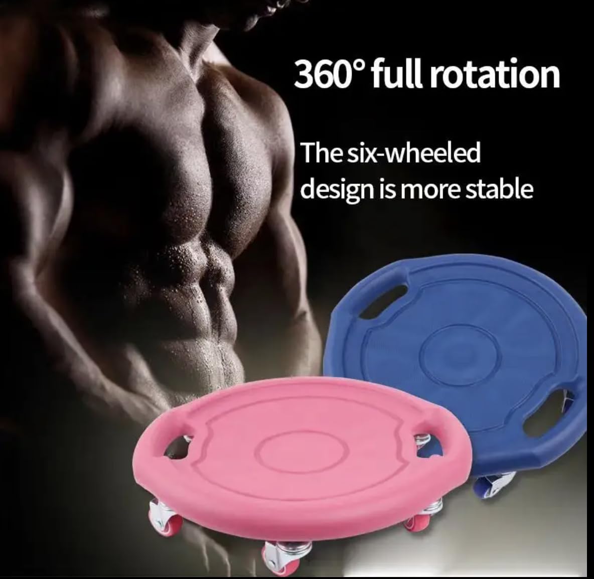 Rolling abdominal muscle trainer
