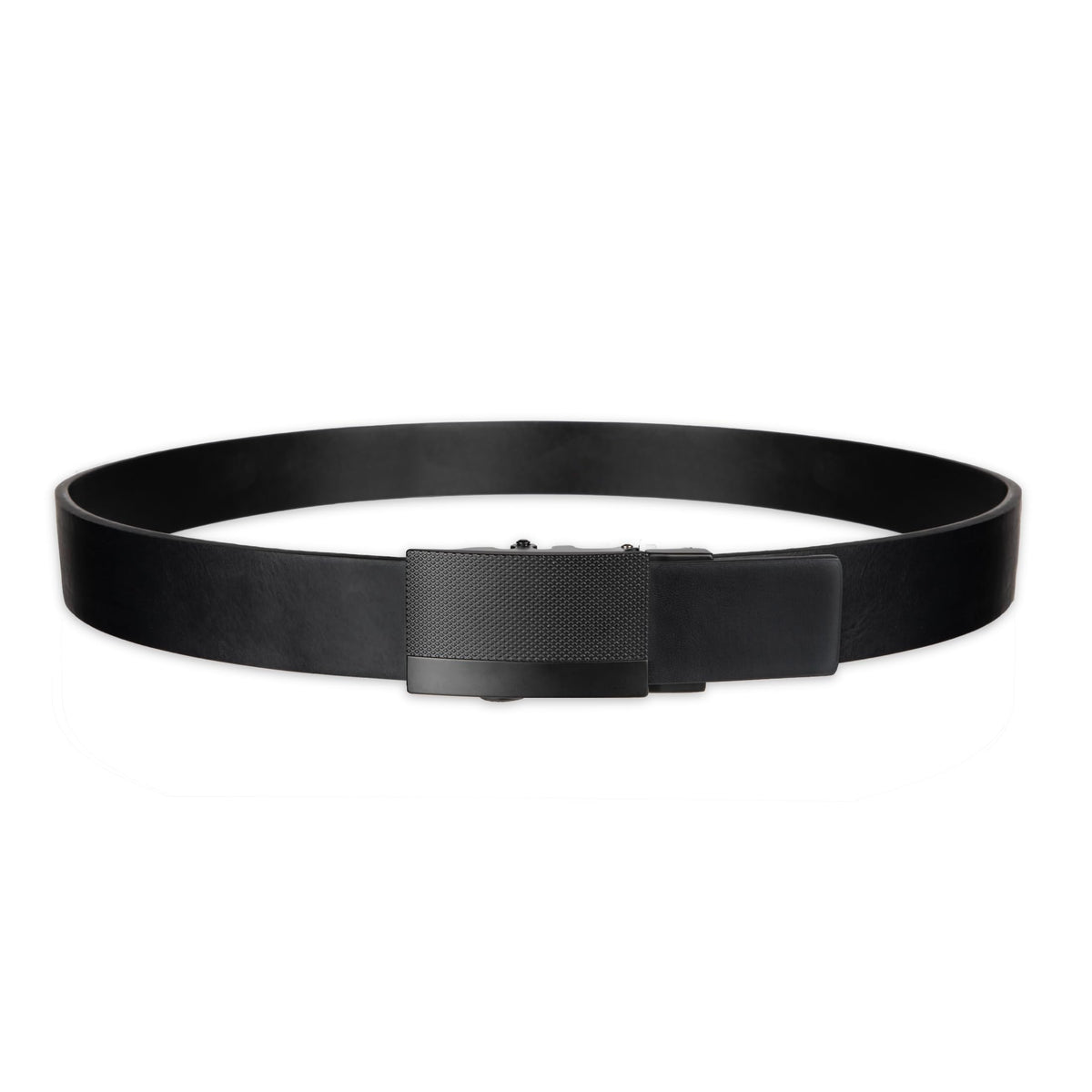 Kenneth Cole REACTION Men's Perfect Fit Adjustable Belt with Track Lock , Black Matte, Large (38-40)