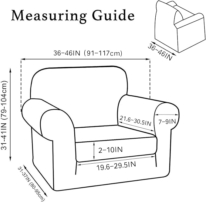 2 Piece Chair Covers Chair Slipcovers
