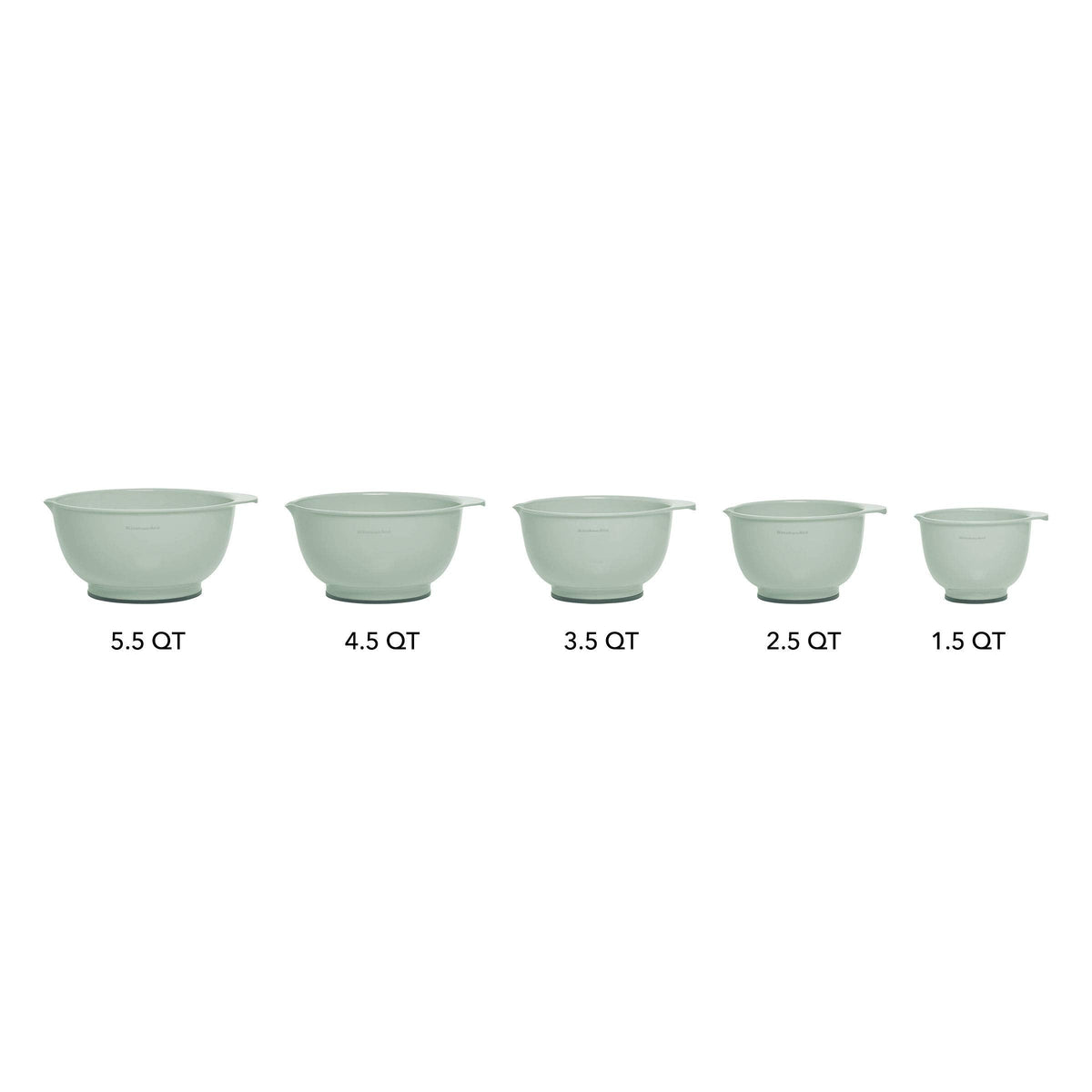 KitchenAid Classic Mixing Bowls, Set of 5, Pistachio