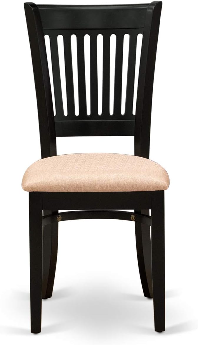 East West Furniture ANVA3-BLK-C 3 Piece Modern Dining Table Set Contains a