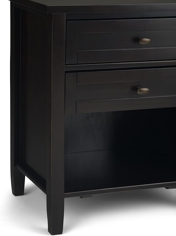 SIMPLIHOME Warm Shaker Bedside Table