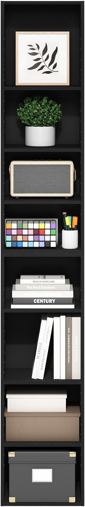 Furinno PASIR Book Shelf, 8-Tier Bookshelf, Bookcase