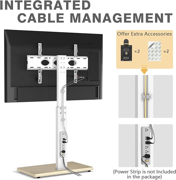 TV Floor Stand for 32-75 Inch Plasma LCD LED OLED Flat Panel or Curved Screen