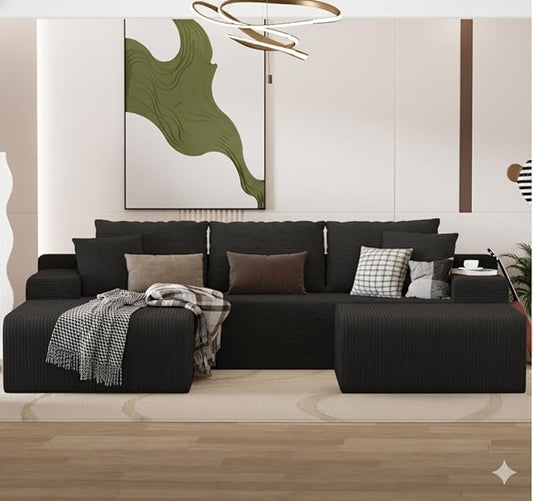 105" Convertible Sectional Couch
