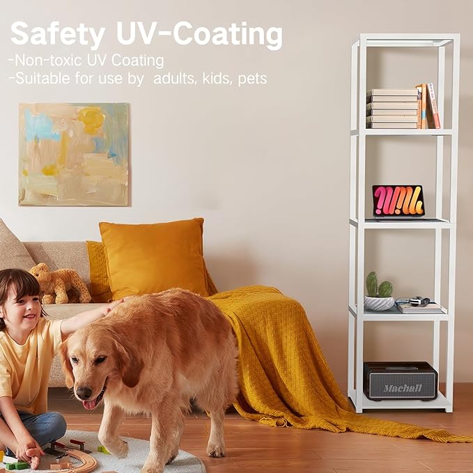OUTON 67" Glass Display Shelf