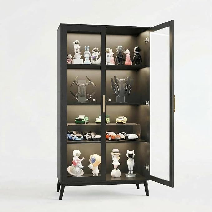 IDEALHOUSE Glass Display Cabinet