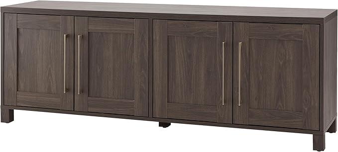 Henn&Hart Rectangular TV Stand for TV's up to 80" in Alder Brown, TV Stands for