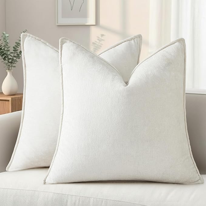 decorUhome Summer Couch Throw Pillow Covers 18x18 Set of 2, Decorative Soft