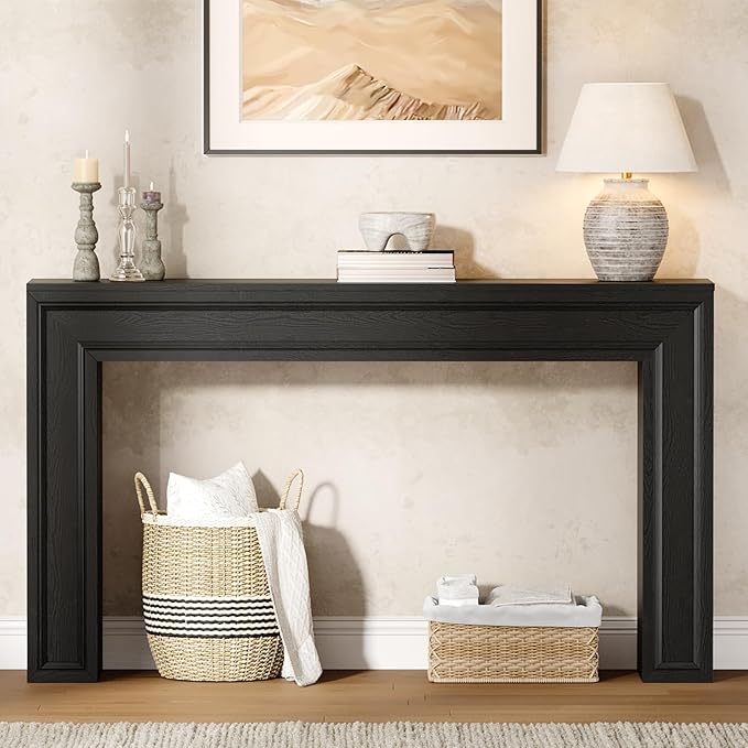 Rresyet 55 Inch Long Console Table, Sofa Table Behind Couch, Entryway Table