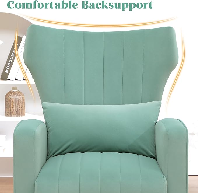 Modern Accent Chair Upholstered Living Room Chair, High Back Arm Chair