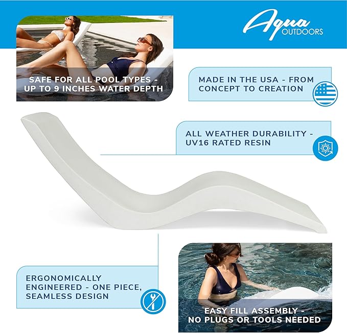 Aqua Outdoors Pool Chaise Lounge Chairs