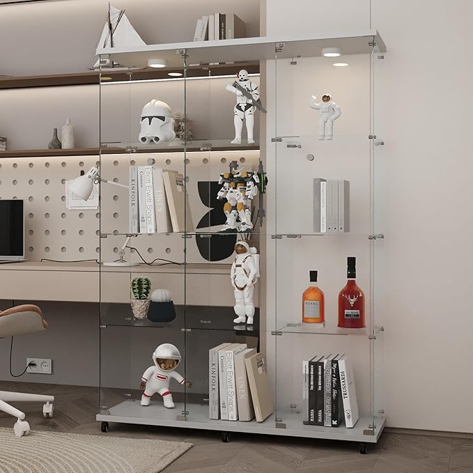 LFT HUIMEI2Y Glass Display Cabinet 12 Shelves