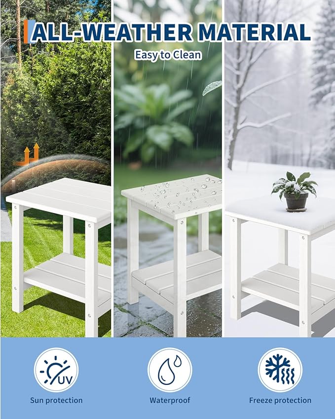 GarveeLife Poly Lumber Rocking Chair Outdoor Set of 4