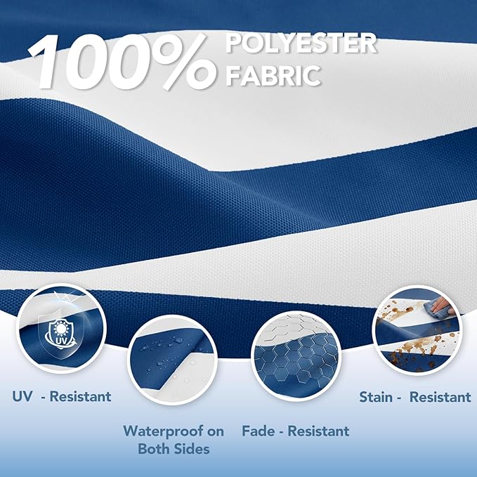 L'AGRATY Outdoor Lounge Chaise Cushion: 72x21x3 Inch Waterproof Lounge Chair