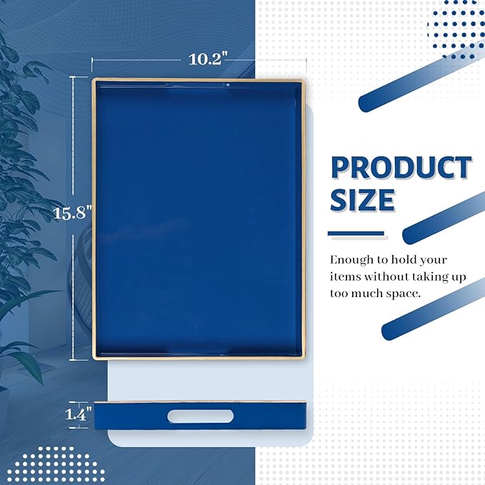 MAONAME Navy Blue Serving Tray