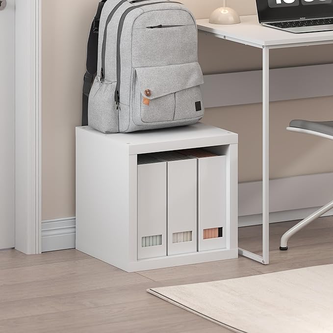 Furinno Cubicle Book Shelf, Stackable Bookshelf, Cube Storage Organizer Bookcase