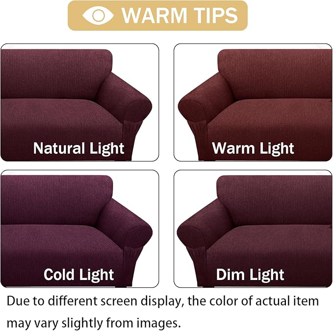 Loveseat Slipcover with 2 Pillow Cover