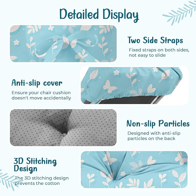 Outdoor Chaise Lounge Chair Cushion 75.1 x 22.8 x 4.7 Inches 100% Waterproof
