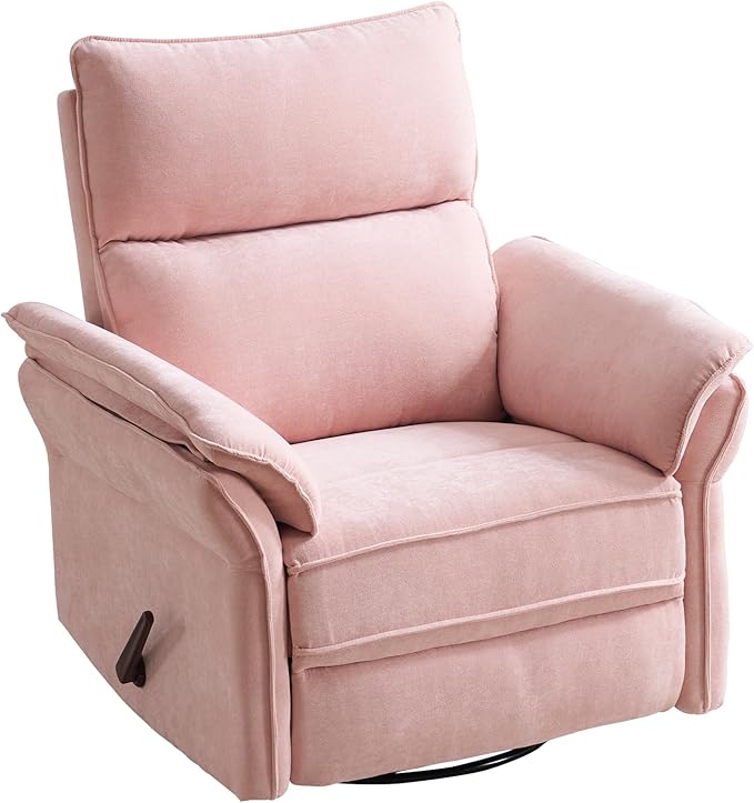 Oversized Recliner Chair, Chenille Glider Rocking Nursery Chair