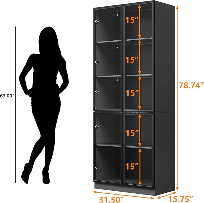 Wildhome Wooden Display Storage Cabinet