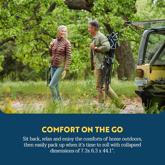 GCI Outdoor Comfort Pro Rocker Collapsible Rocking Chair & Outdoor Camping Chair