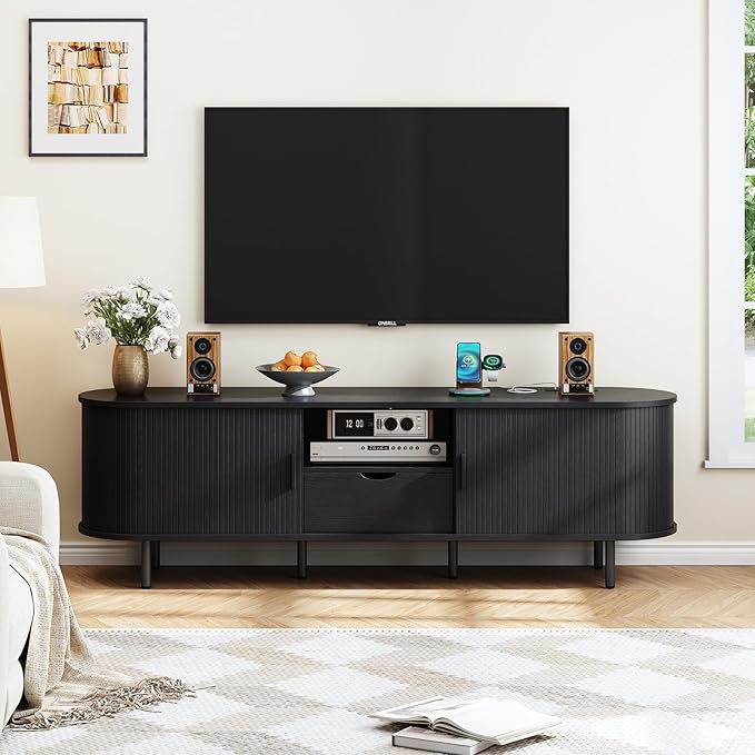 ONBRILL 69" TV Stand with Power Outlet