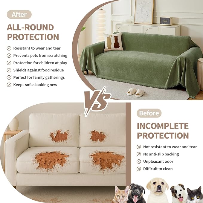 Armchair Couch Cover for Dogs 1 Cushion, Washable Recliner Covers Sofa Protector