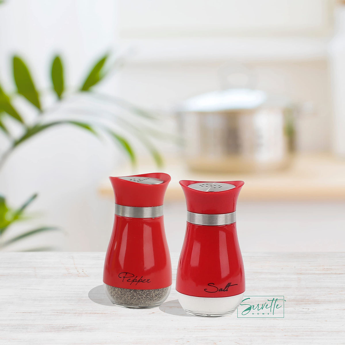 Basic Salt & Pepper Shakers - Red