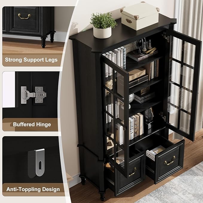QUW 63" Tall Display Cabinet