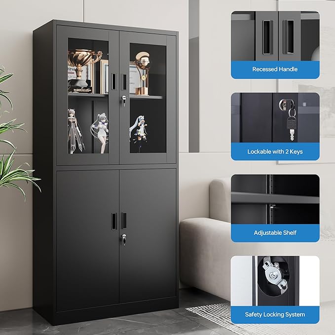 PEUKC Display Storage Cabinet