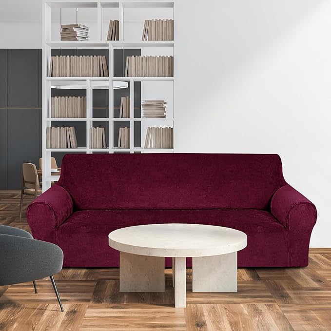 Peryiter 2 Pcs Sofa Covers Couch and Loveseat Covers Set Stretch Sofa Slipcover