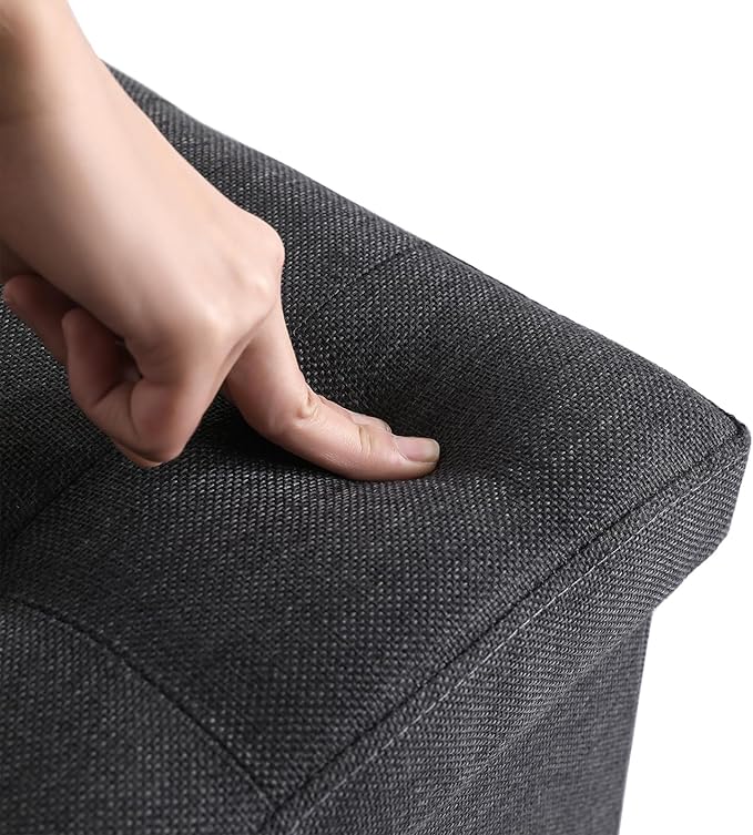 Storage Ottoman Cube Small Footrest Foldable Seat Foot Stools Square Tufted