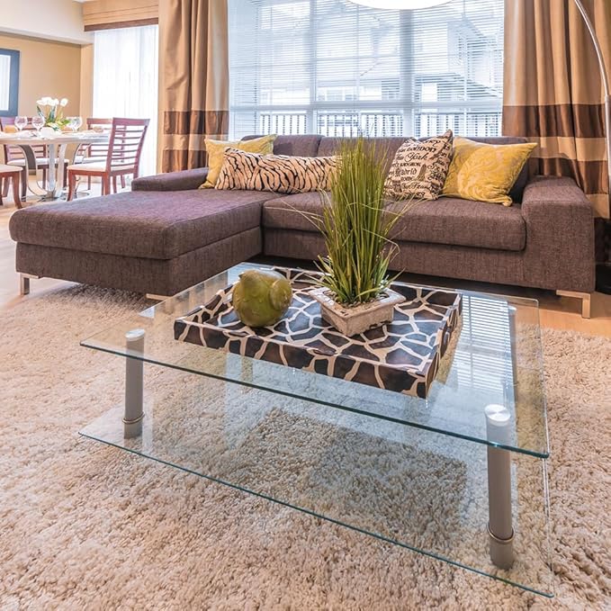 Dulles Glass 24 inch Square Glass Table Top