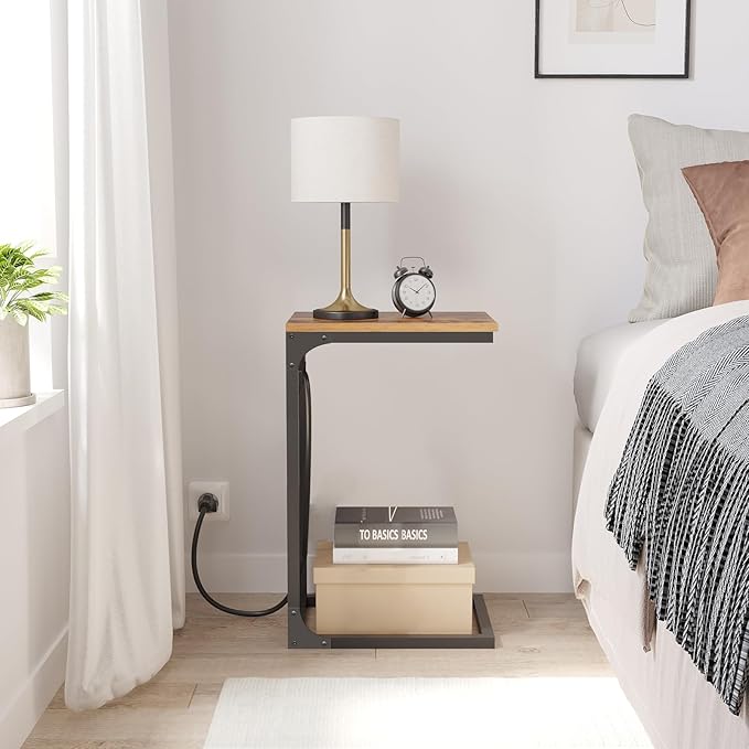 TUTOTAK C Shaped End Table