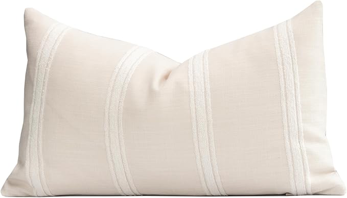 Crumbs Home Modern Farmhouse Fall Linen Indoor Outdoor Lumbar Pillow Cover Only