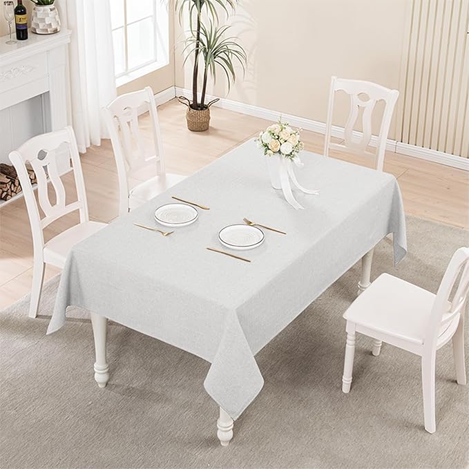 BALCONY & FALCON Rectangle Tablecloth 57" x 85" Washable Wrinkle Resistant and