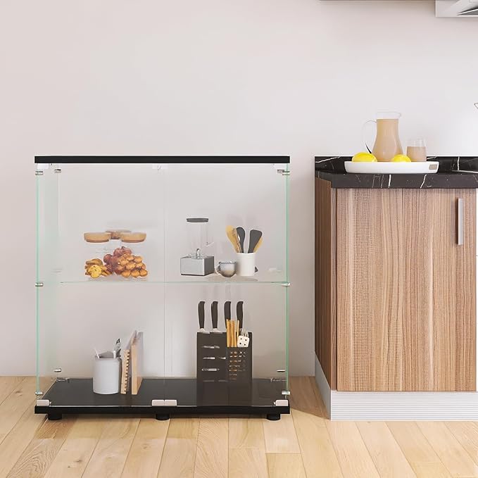 GDJAASJI Glass Display Cabinet