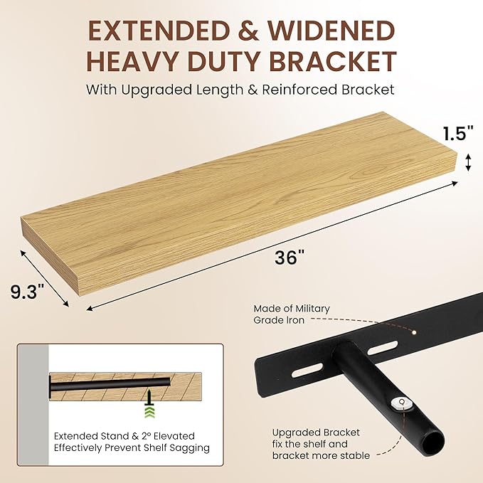 Dreamland 36 Inches Floating Shelves