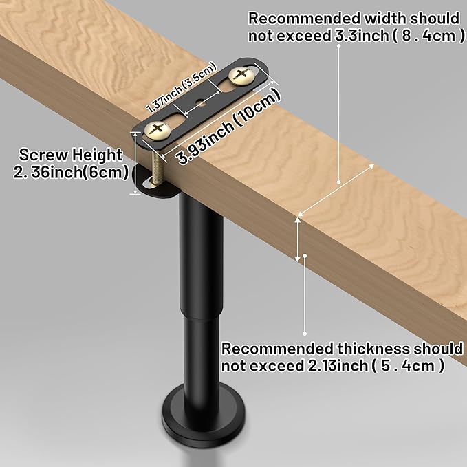 Wlrrcwdttc 4 Pcs Adjustable Height Bed Support Legs 5.9-10.5 inch, Bed Frame