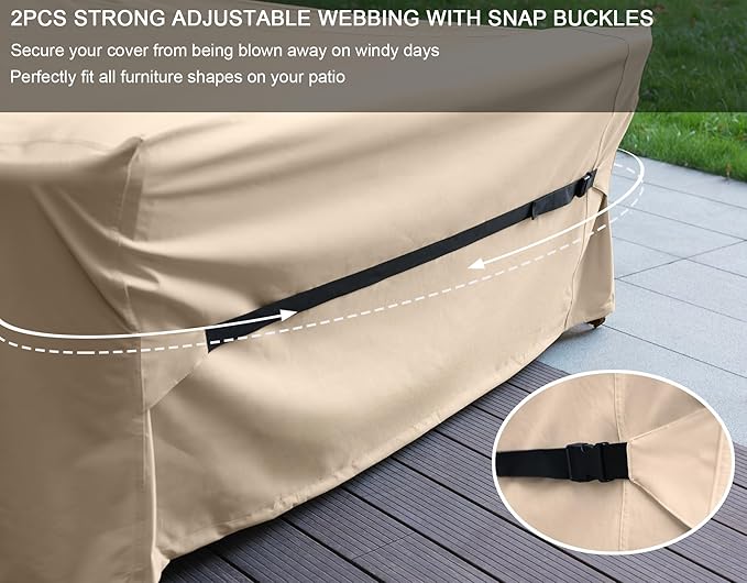 Patio Furniture Set Covers Waterproof Heavy Duty 600D Outdoor Sectional Sofa