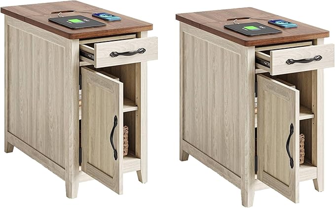 LINSY HOME End Table Set of 2