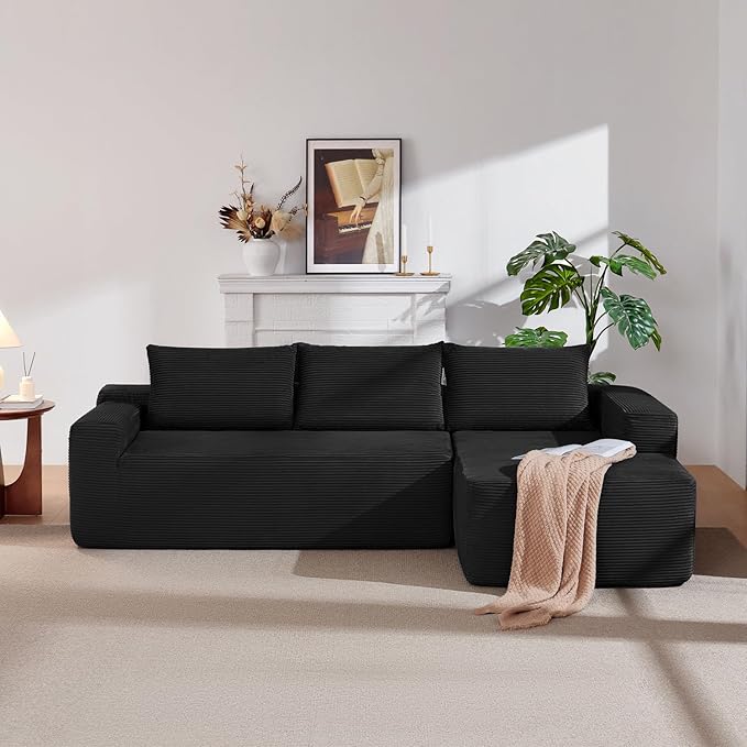 97" Cloud Sectional Couch, Modern Modular Sectional Sofa