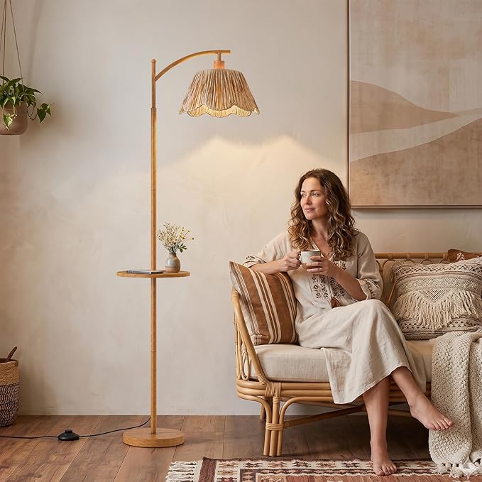 Oneach 63.5" Floor Lamp with Table